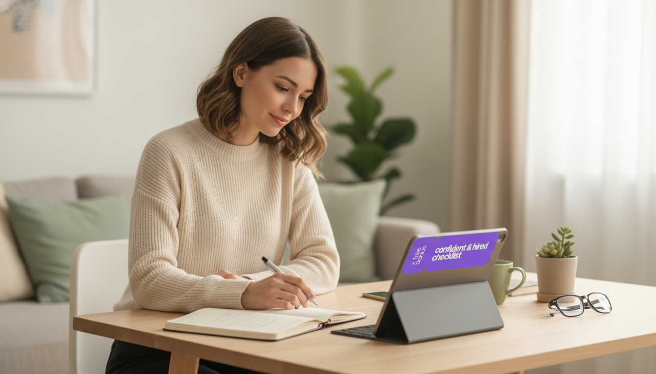 Calm Interview Prep: The Confident & Hired Checklist
