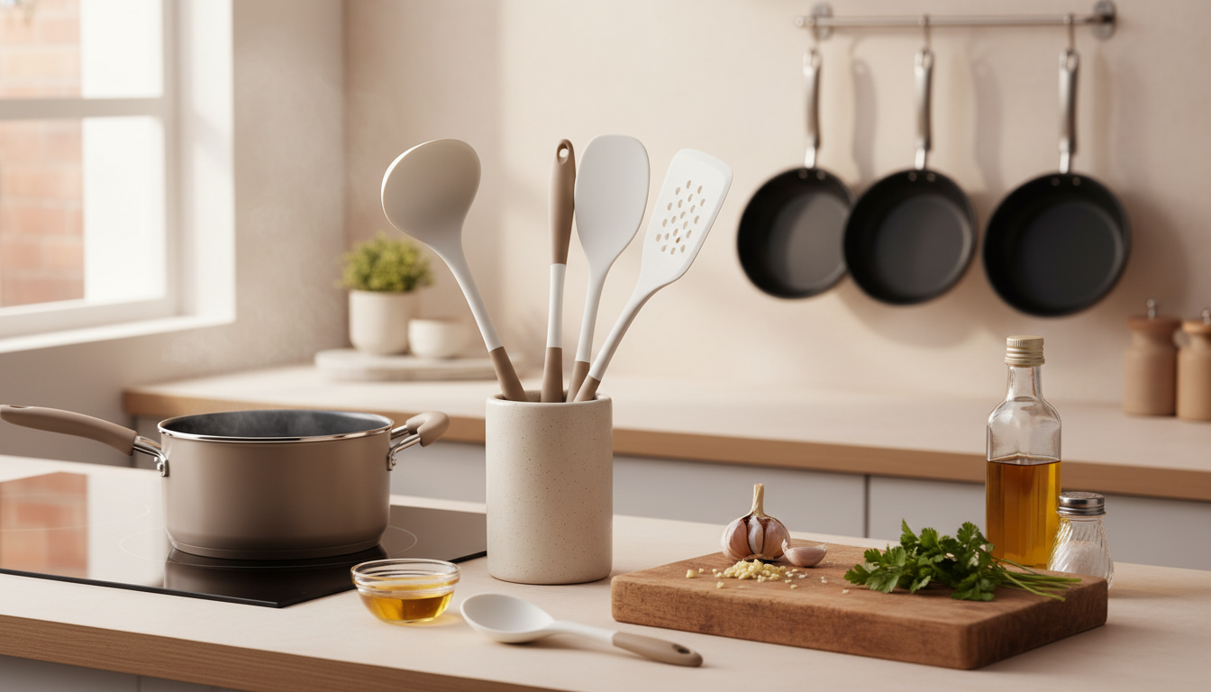 4-Piece Silicone Utensil Set That Protects Non-Stick Pans