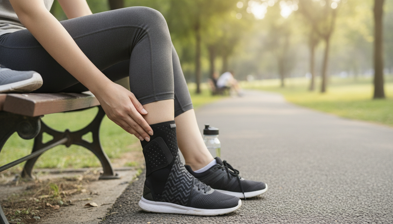 Adjustable Ankle Wrap for Achilles, Sprains & Fasciitis