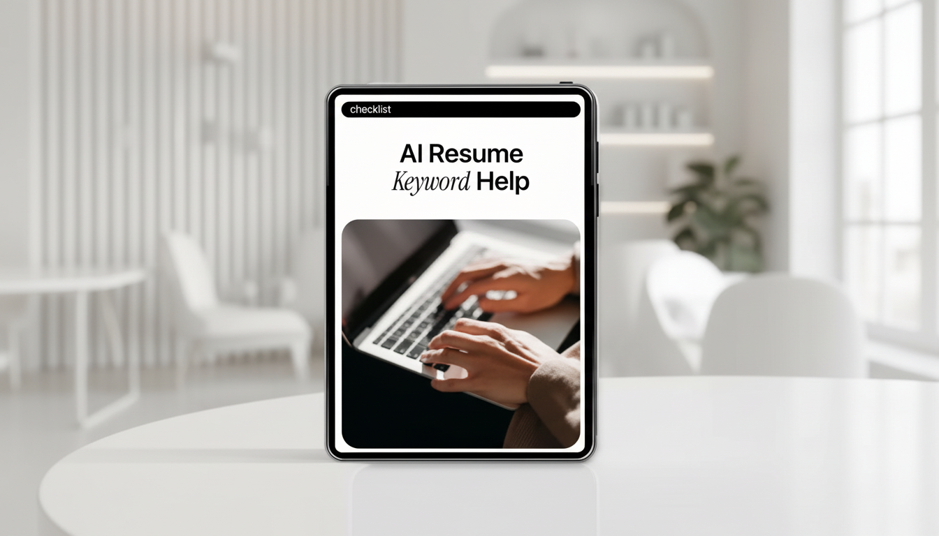 ATS-Friendly Resume Keyword Checklist (AI-Assisted Guide)