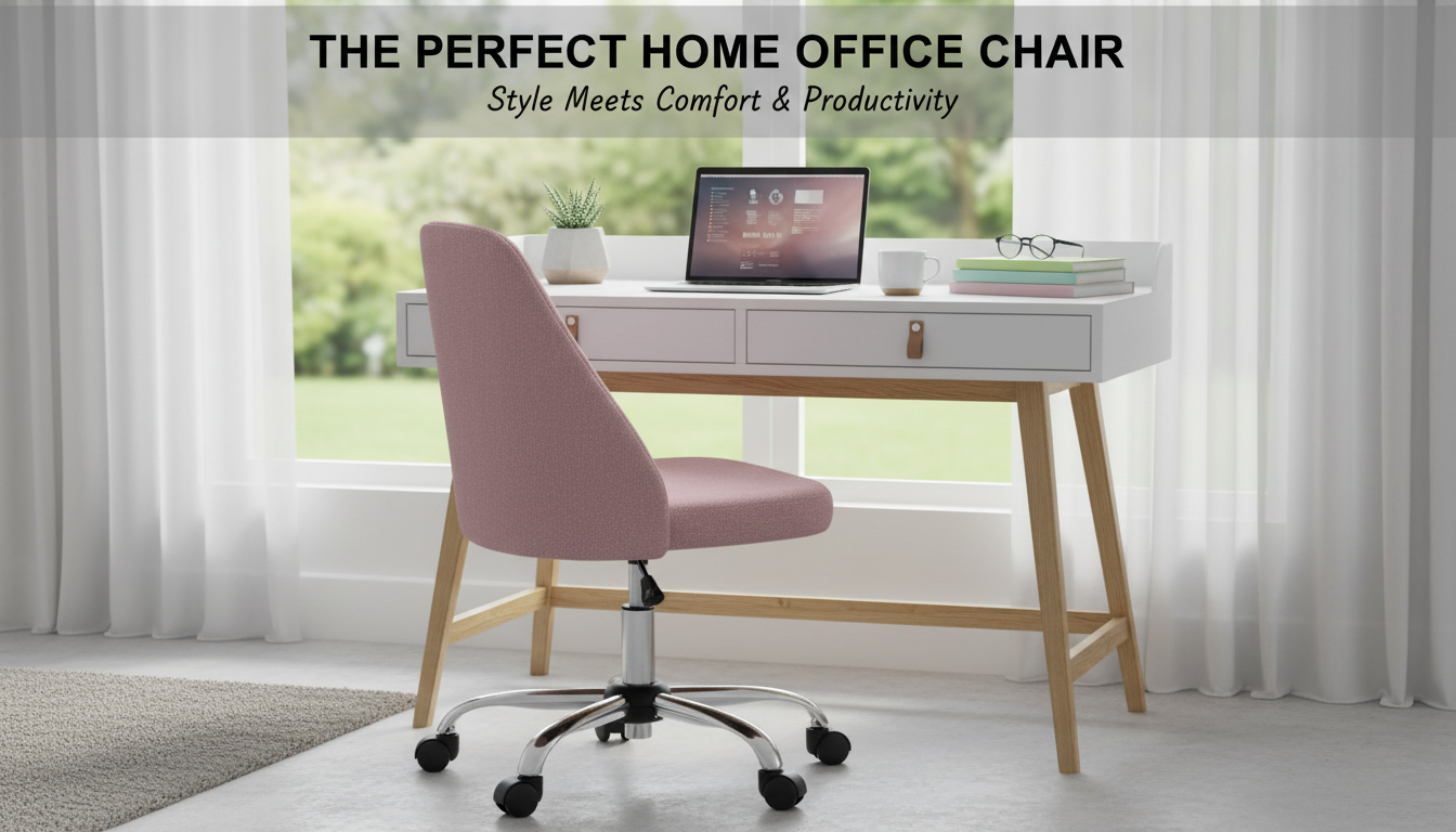 Compact Armless Desk Chair: Swivel, Height & Wheels