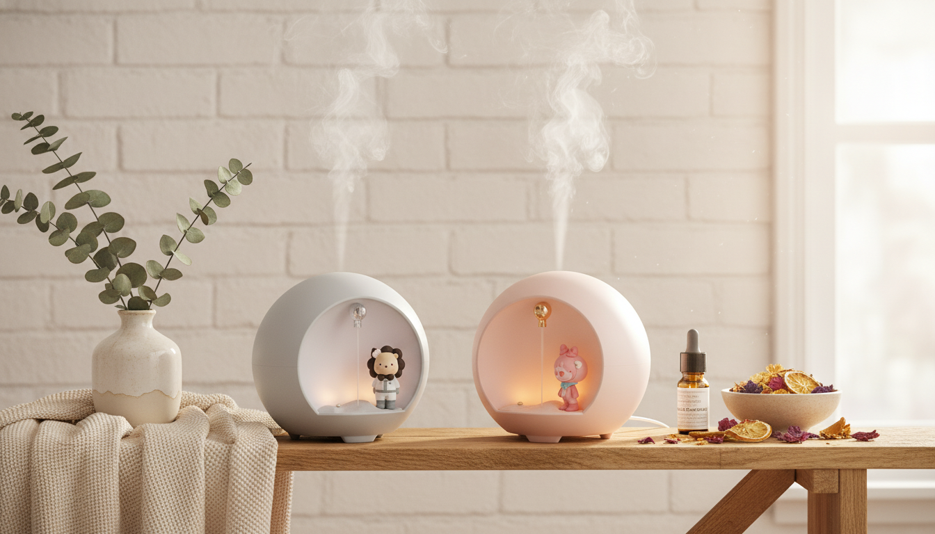 Floating Oil Diffuser Humidifier With Soft LED Glow