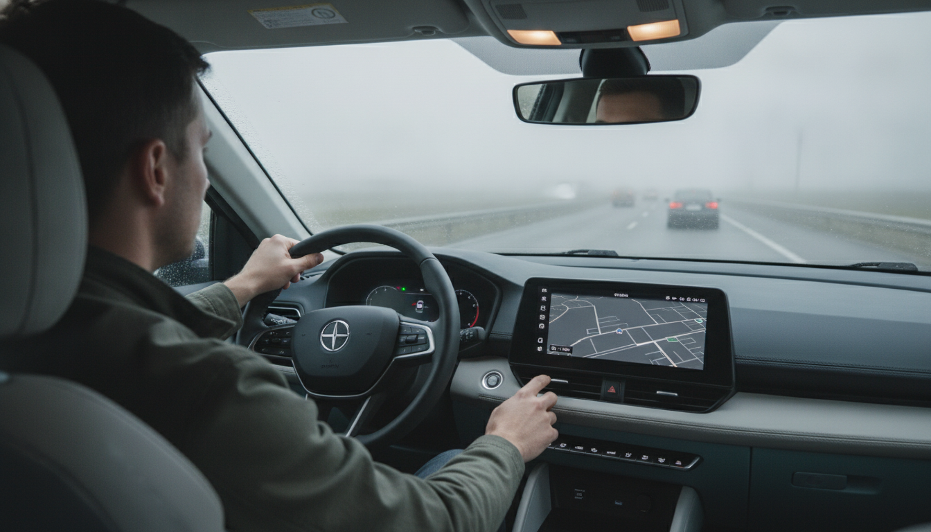 Obstructed View While Driving: Adjust Speed and Lane
