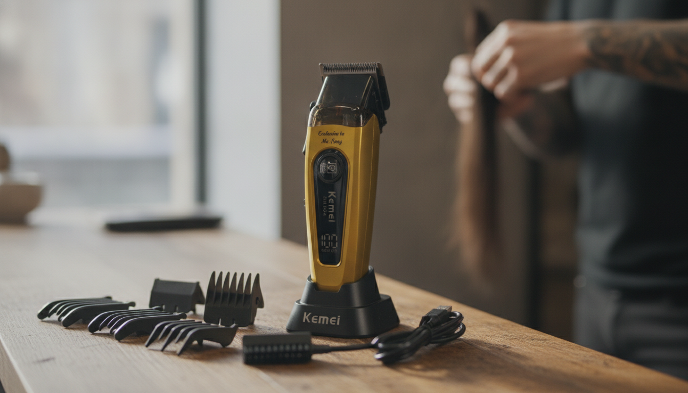 11500RPM Cordless Clippers: DLC Blade, Smooth Fades