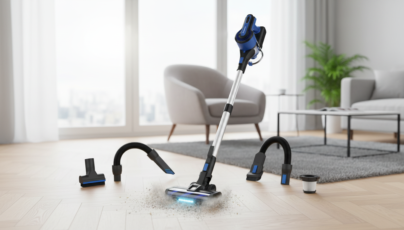 30KPa Cordless Stick Vacuum: Self-Standing 8-in-1
