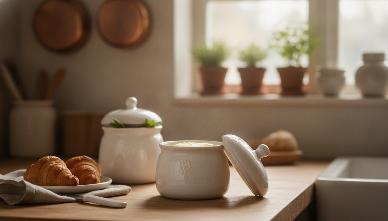 Ceramic Butter Keeper: Soft Butter, Fresh Jar Uses