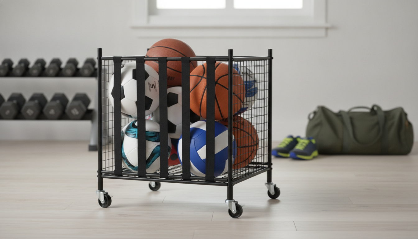 Rolling Ball Cart Storage: Tidy Gyms, Teams & Garages