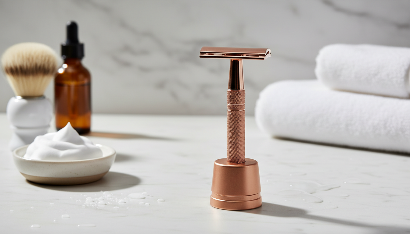 Rose Gold Safety Razor: Closer Shave, Less Waste