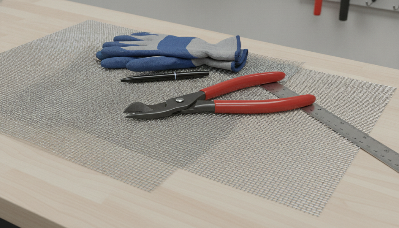 Cut Stainless Steel Fine Mesh Cleanly (Tools & Steps)
