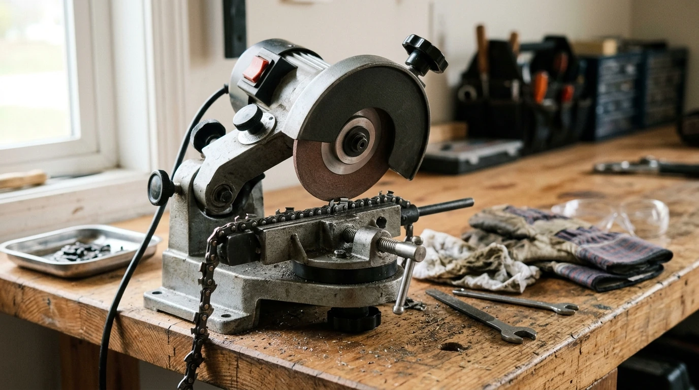 230W Electric Chainsaw Sharpener: Dialed-In Angles