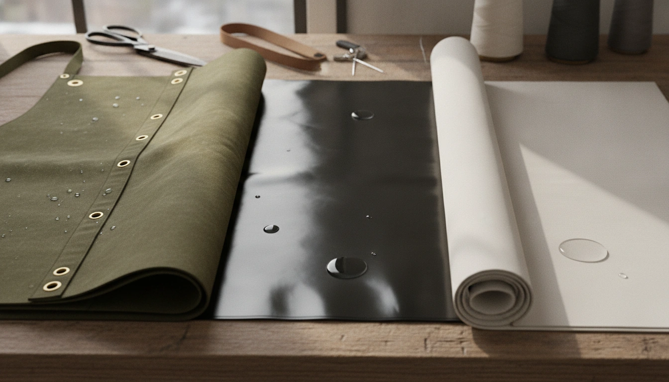 Best Fabric for a Waterproof Apron: Waxed vs PVC vs PU