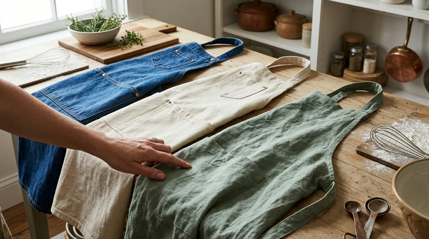 Best Kitchen Apron Fabric: Canvas vs Denim vs Linen